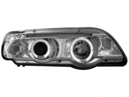 Faros Bmw X5 99-02 _ 2 Angel Eyes (Ojos De Ángel)Reglaje El.