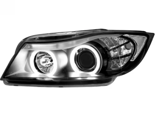 Faros Delanteros Bmw E90/E91 3er _ 2 Ccfl Slr _ Negro
