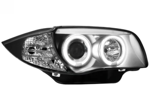 Faros Delanteros Bmw 1er E87/81 04-09 _2 Ccfl Slr _ Negro