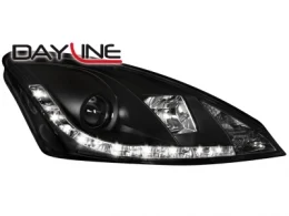 Faros Luz Diurna Ford Focus 98-01_ Negro