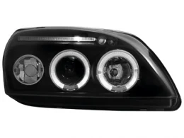 Faros Ford Fiesta Mk4 99-00 _ 2 Angel Eyes De Luz De Posición _ Negro