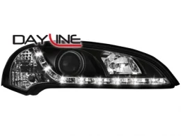 Faros Luz Diurna Opel Tigra 94-00 _ Tfl-Optik _ Negros