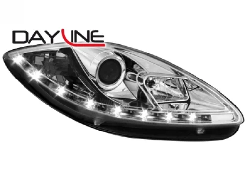 Faros Luz Diurna Seat Leon 1p 09+ _ Cromado
