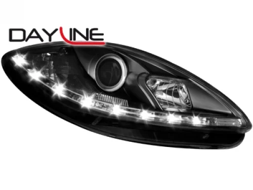 Faros Luz Diurna Seat Leon 1p 09+ _ Negro