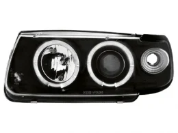 Faros Vw Polo 95-98 _ 2 Angel Eyes (Ojos De Ángel) _ Negro