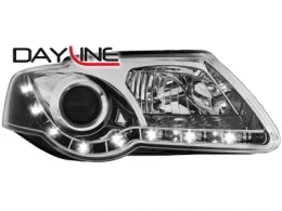 Faros Luz Diurna Vw Passat 3c 05+ Cromado
