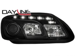 Faros Luz Diurna Vw Touran 1t 03-06 Negro