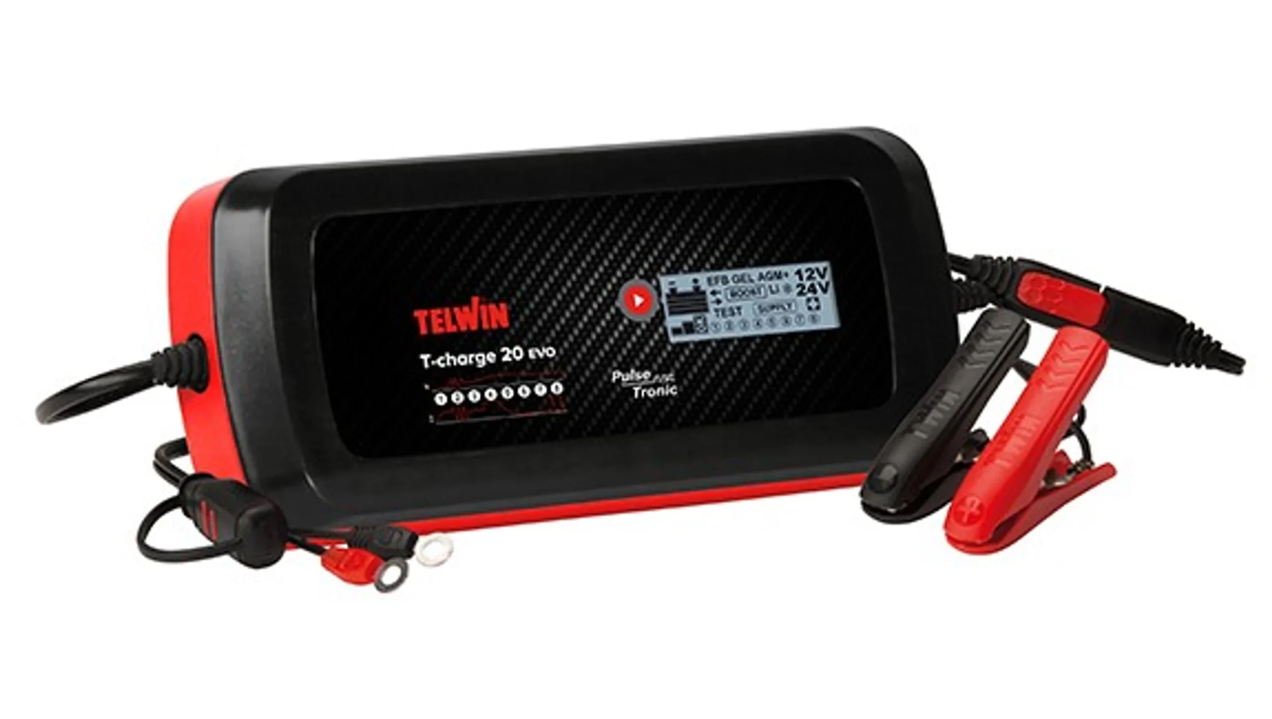 Telwin T-CHARGE 20 EVO - Inversor profesional cargador de goteo / cargador de batería 12-24V