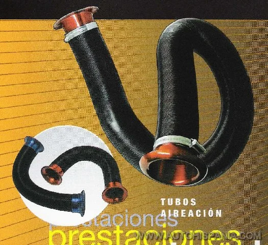 Tubos Aireacion Tubo 65mm Reforzado Boca Alu. Rojo