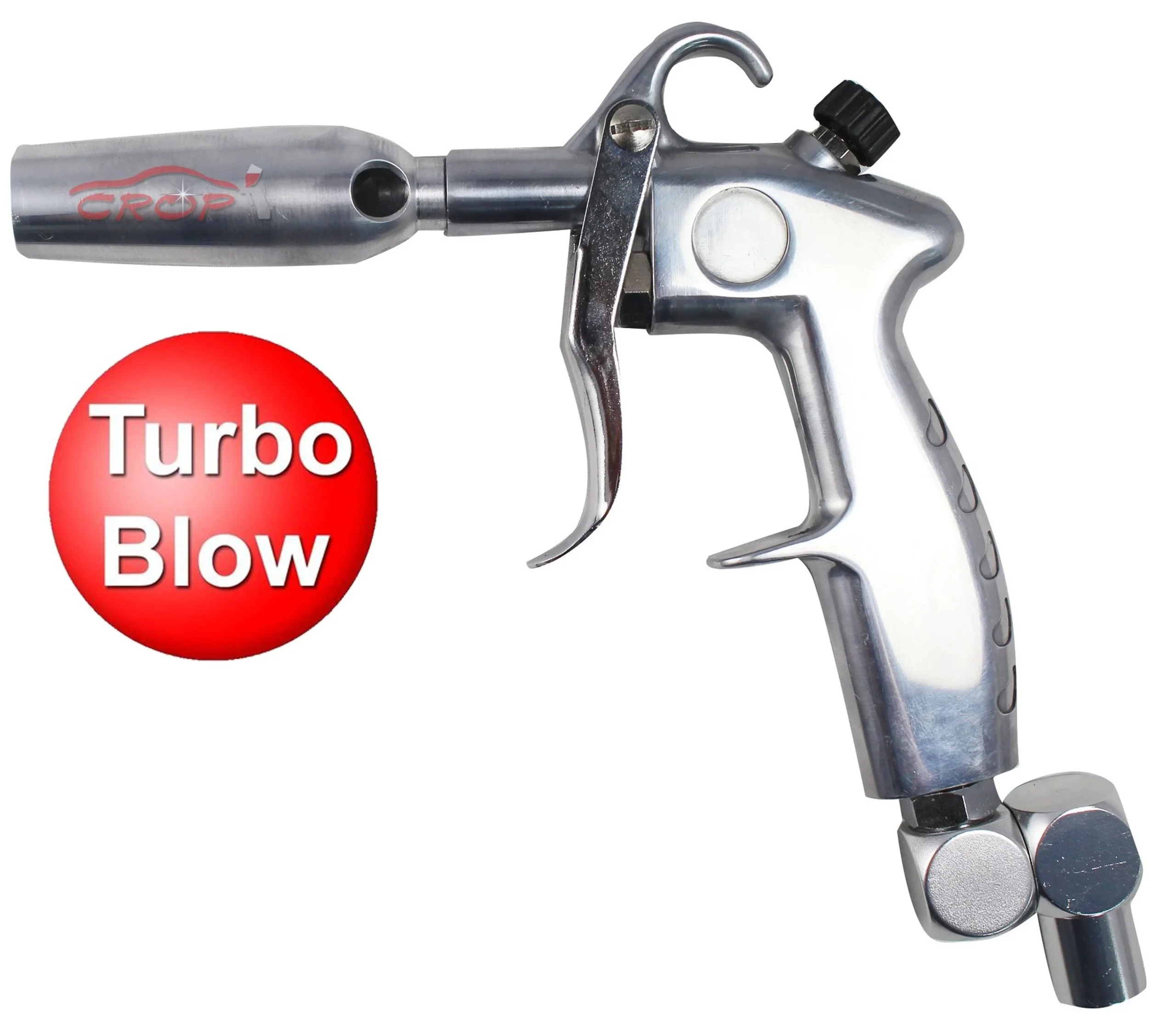 TURBO-GUN Pistola de polvo y soplado con regulador de aire incorporado y boquilla de gran caudal