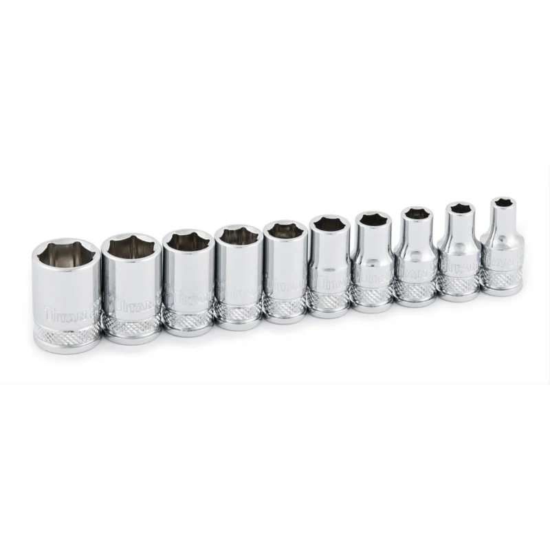 Llaves de vaso en pulgadas, pequeñas, 10 piezas, llave de 1/4" 73