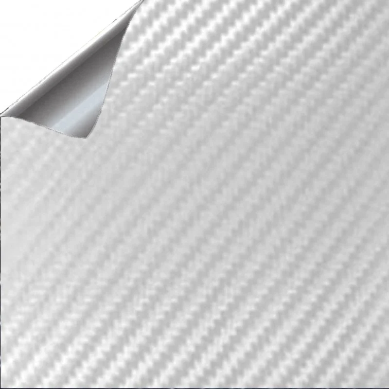 Vinilo de Fibra Carbono Blanco 1500x152cm (Coche completo)