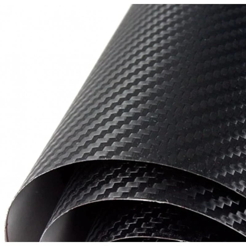 Vinilo de Fibra de Carbono Negro normal 100x152cm