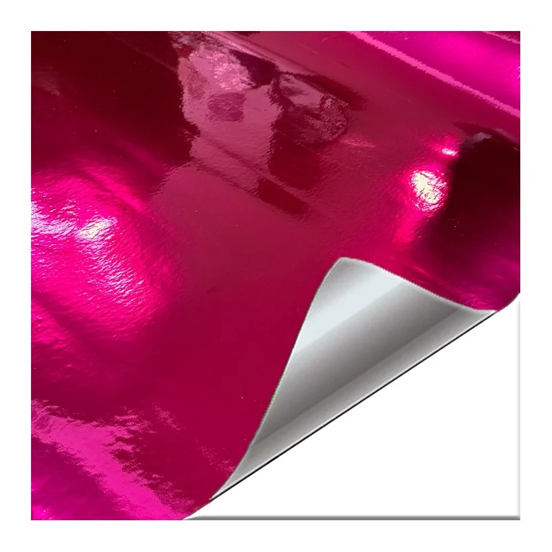 Vinilo rosa rojo cromado 200 x 152 cm
