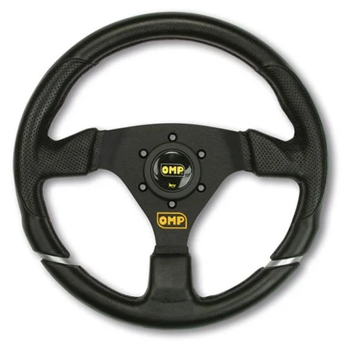 Volantes Racing 04: Volante Plano De 3 Brazos De Color, Corona De Poliuretano Con Granulosidad Antideslizamiento. Con Pulsador D