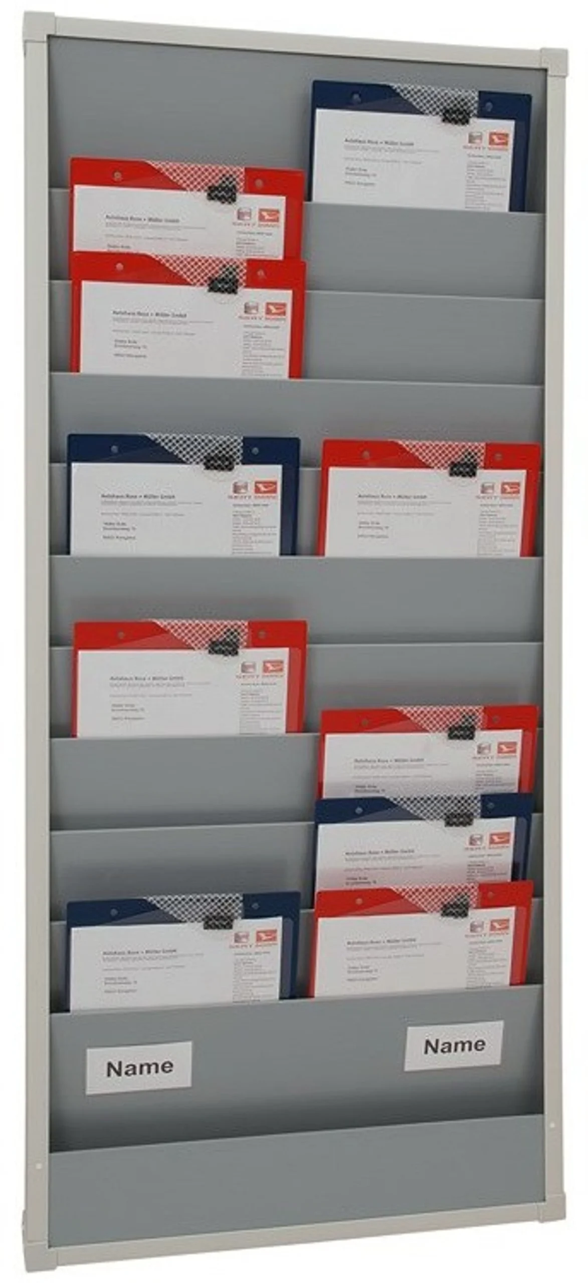 Tablero de planificación de órdenes de trabajo con 2 filas y 10 ranuras (10550)